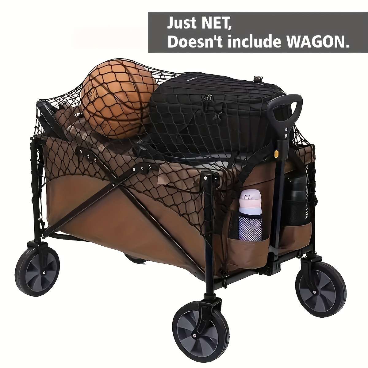 Heavy-Duty Folding Utility Wagon Safety Net