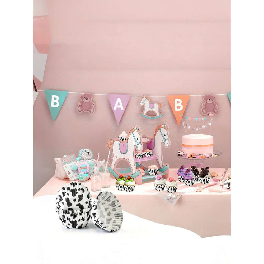 25pcs Cow Color Baking Paper