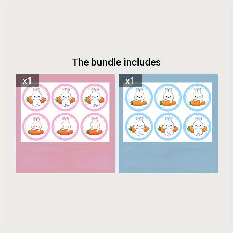 6pcs Little Rabbit Cake Decoration Inserts