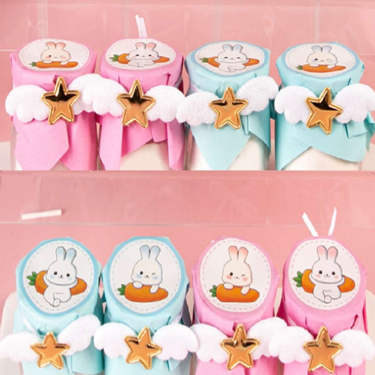 6pcs Little Rabbit Cake Decoration Inserts
