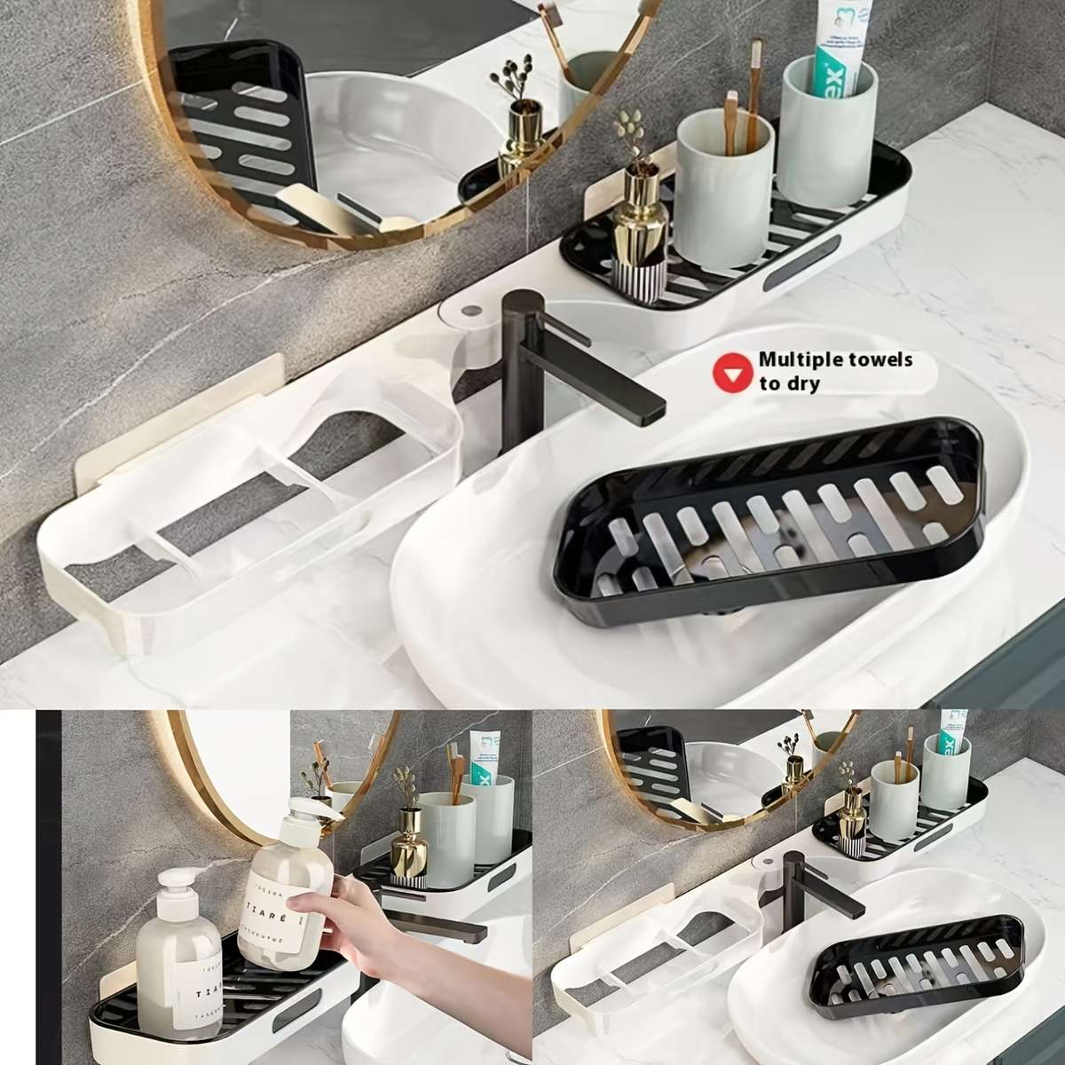 Corner Over Sink Organizer Rack