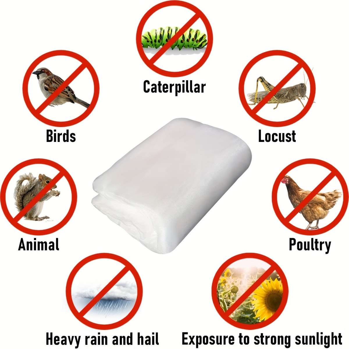 1 Piece Of Durable Pvc Garden Netting