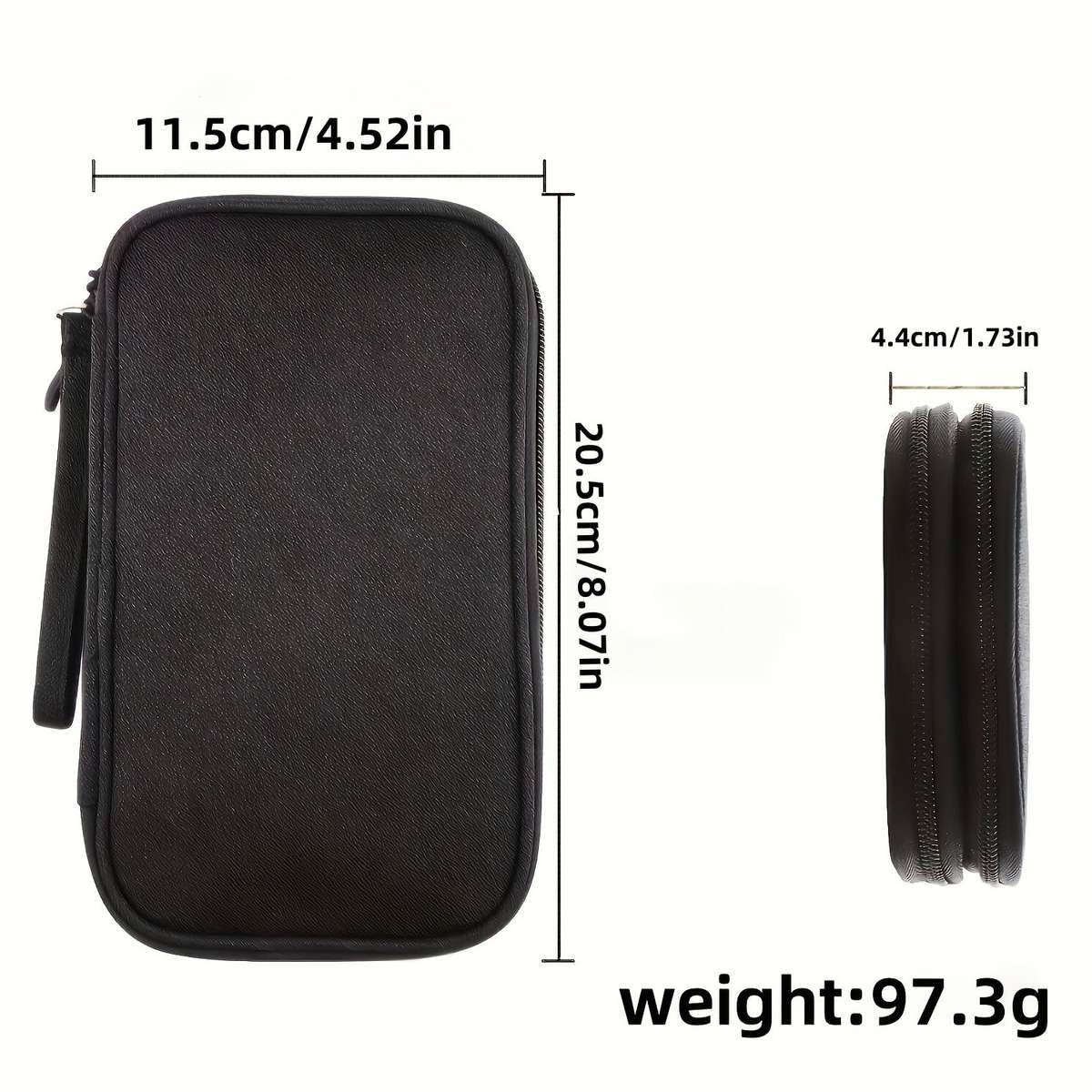 1 Double-Layer Electronic Accessories Storage Bag