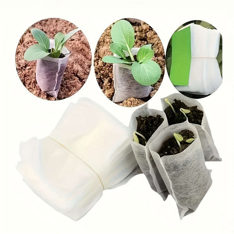 100 Biodegradable Seedling Bags
