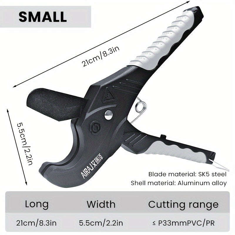 1x Airaj Heavy Duty Ratchet Pvc Pipe Cutter
