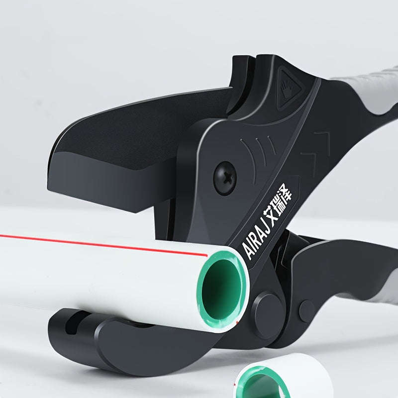 1x Airaj Heavy Duty Ratchet Pvc Pipe Cutter