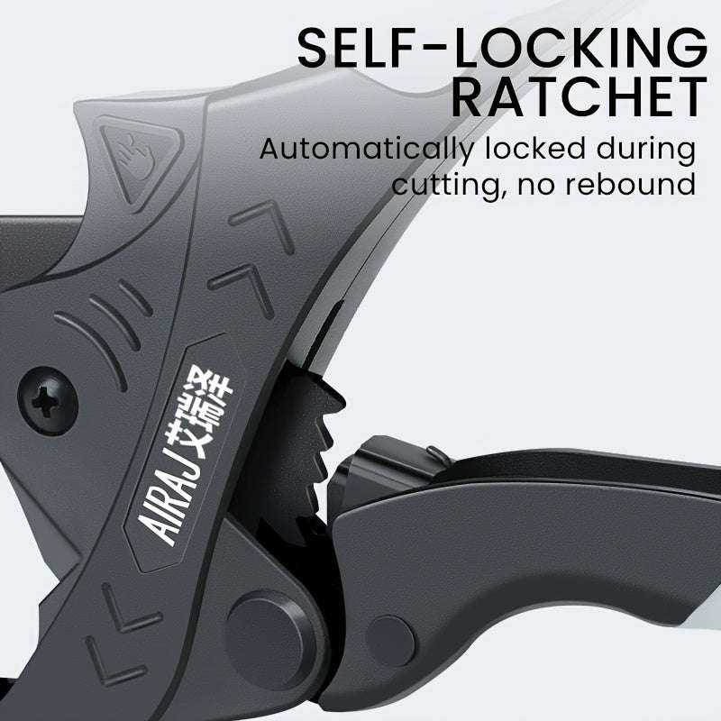 1x Airaj Heavy Duty Ratchet Pvc Pipe Cutter