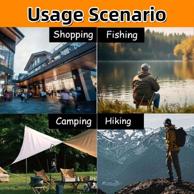 1 Piece 2-In-1 Folding Walking Stick And Stool