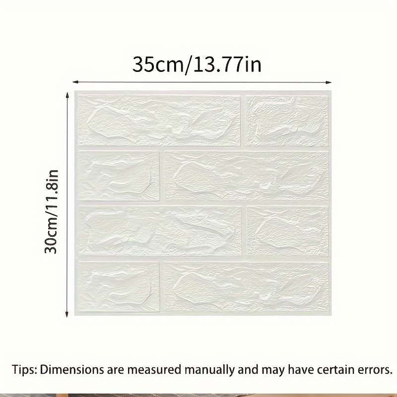 40 PCS 3D Wall Tile Stickers
