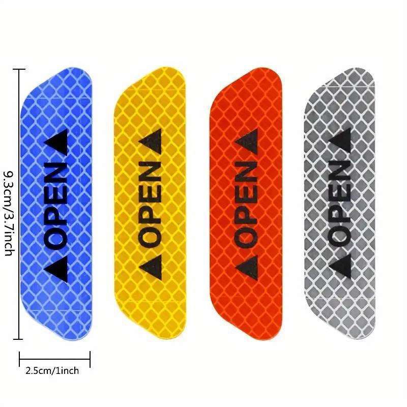 4 Reflective Warning Stickers For The Doors