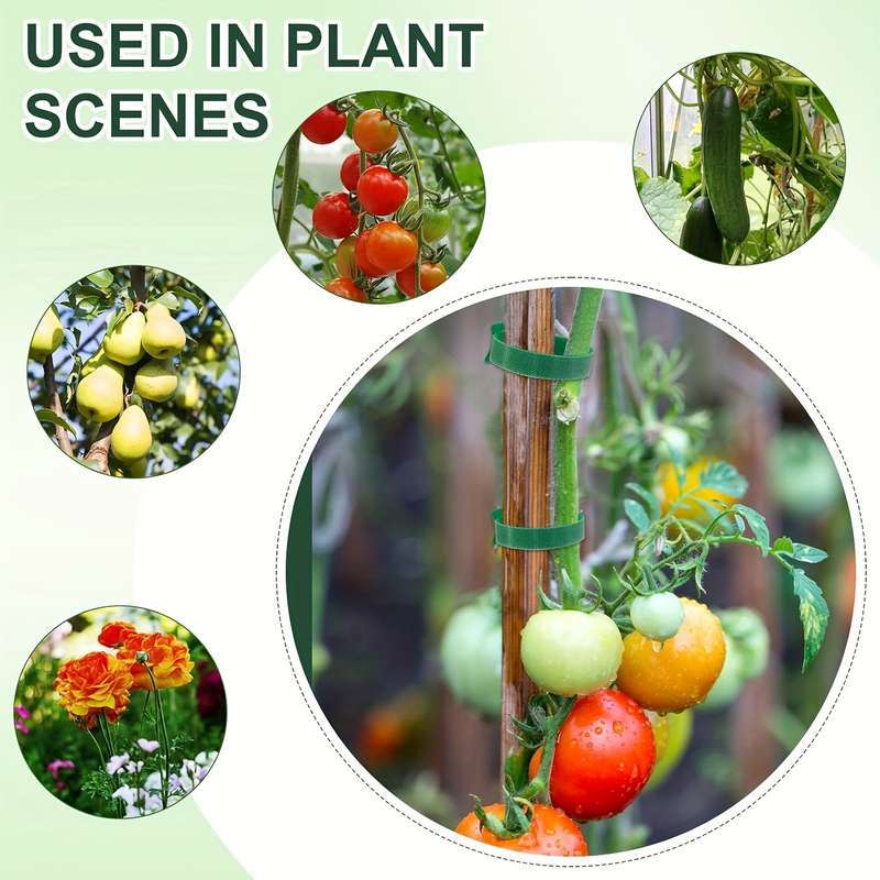 50 Pieces Reusable 6 Inch Adjustable Non-Slip Nylon Plant Ties
