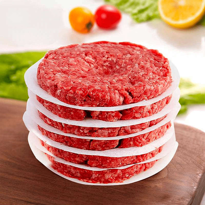 100pcs Hamburger Patty Wax Paper Sheets