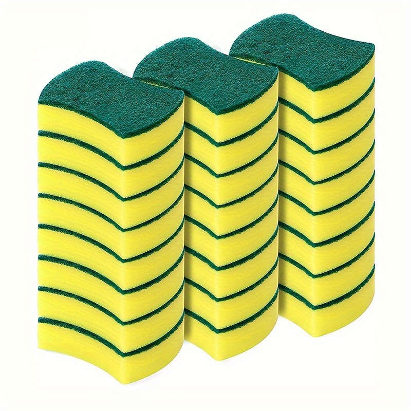 3pcs high quality double sided kitchen cleaning sponge