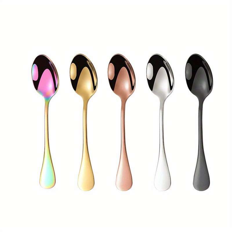 Stainless Steel Mini Spoon Creative Dessert Stirring Coffee Spoon Kitchen Seasoning Spoon
