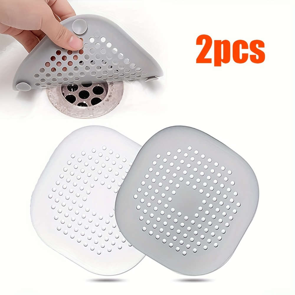 2 Silicone Drain Protector with Suction Cup