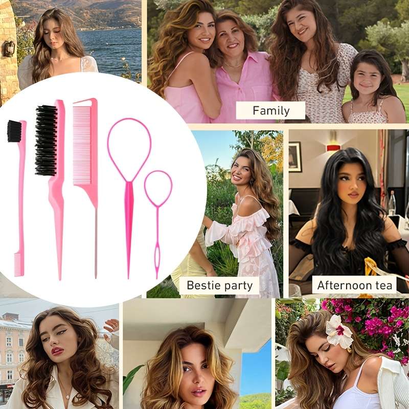 Highlighting and Braiding Hair Dyeing Tool Set