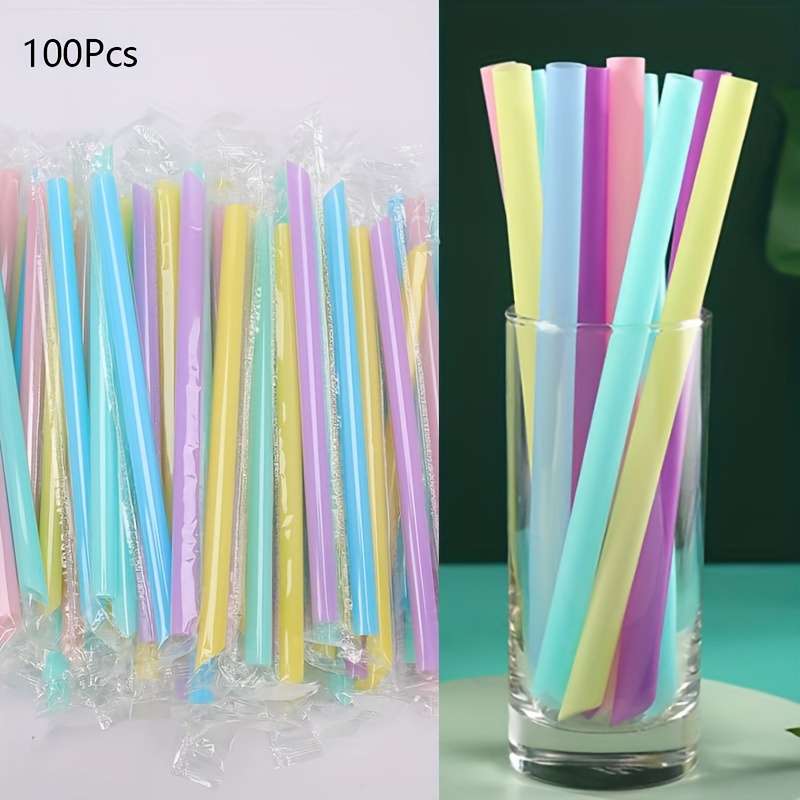 arge Drinking Straws Mixed Colors
