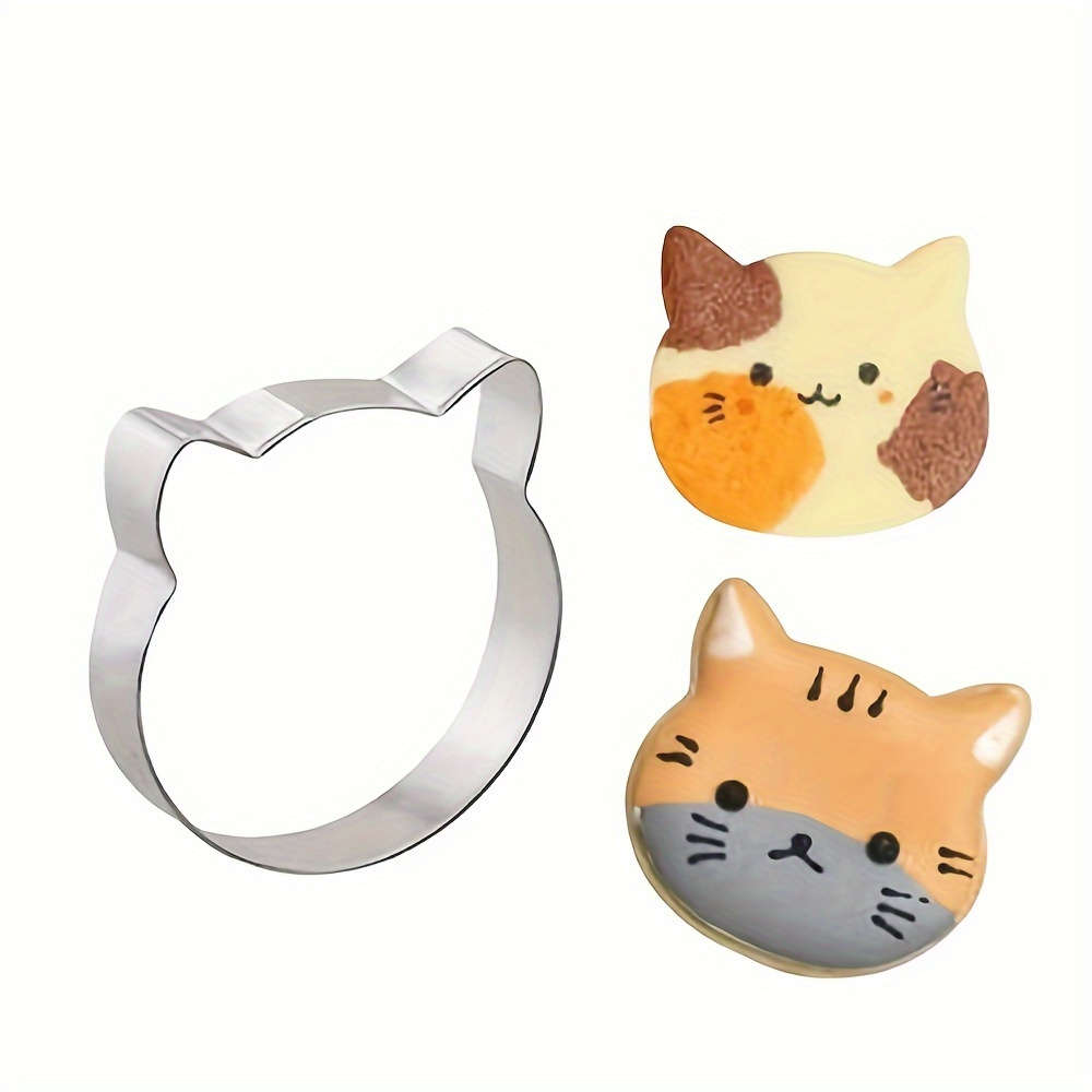 Adorable Cat-Themed Stainless Steel Cookie Cutters