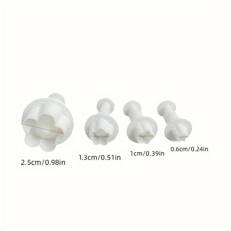 4pcs Flower Petal Spring Press Mold Set