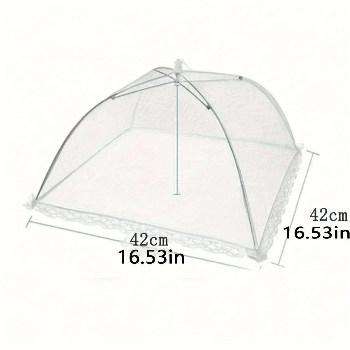 1pc White Mesh Food Cover Tent