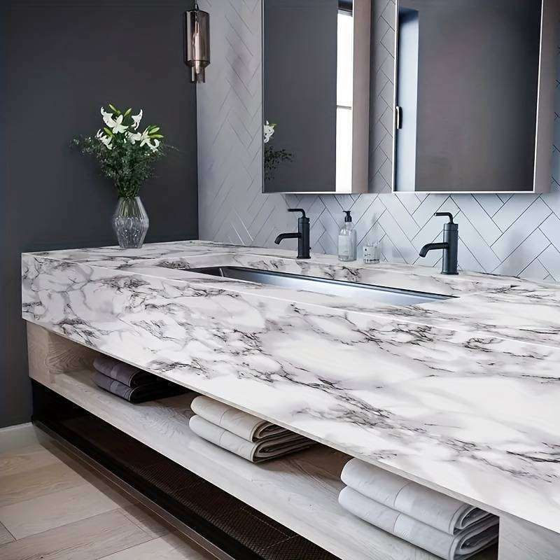 1pc Self-Adhesive Marble Wallpaper