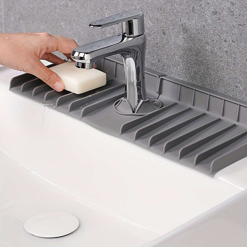 1pc Silicone Faucet Splash Guard -