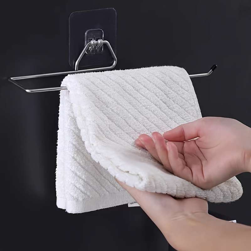 Black Stainless Steel Towel Rack