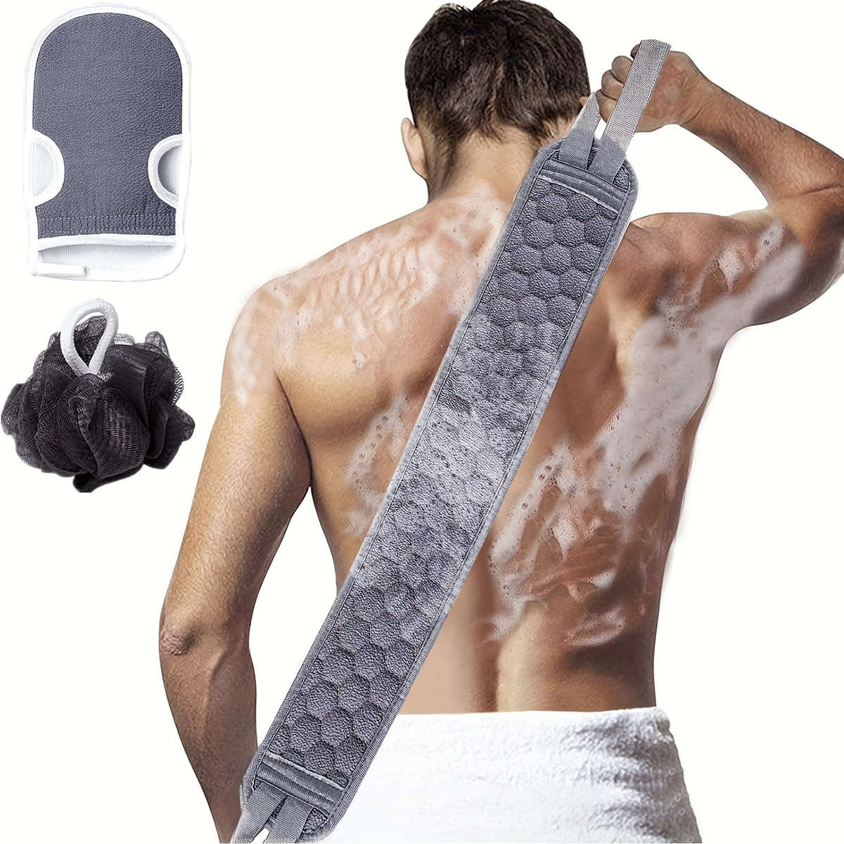 Exfoliating Back Scrubber Set