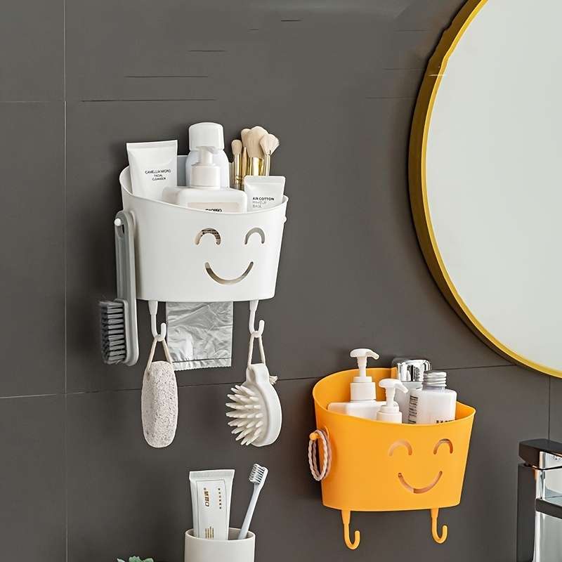 Wall-Mounted Bathroom Shelves