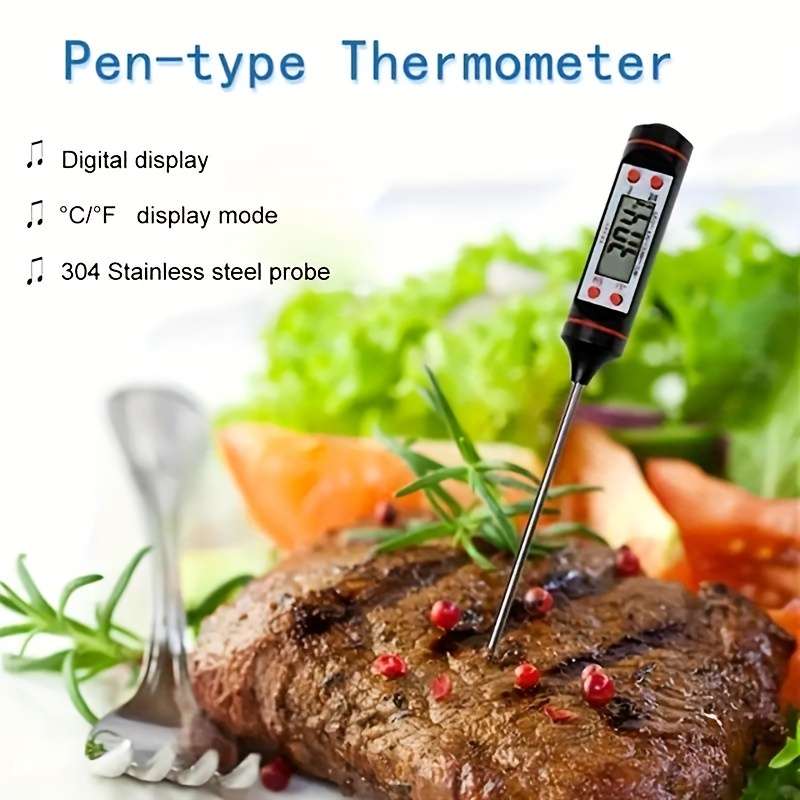 1pc Instant Read Digital Thermometer for BBQ