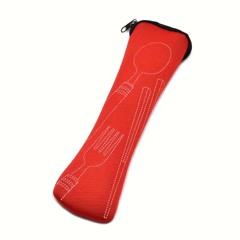 Portable Cutlery Storage Bag With Random Colors
