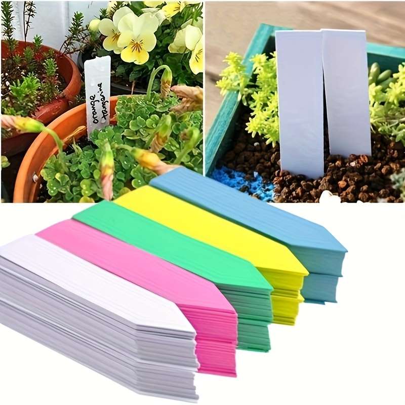 White Plastic Waterproof Plant Labels