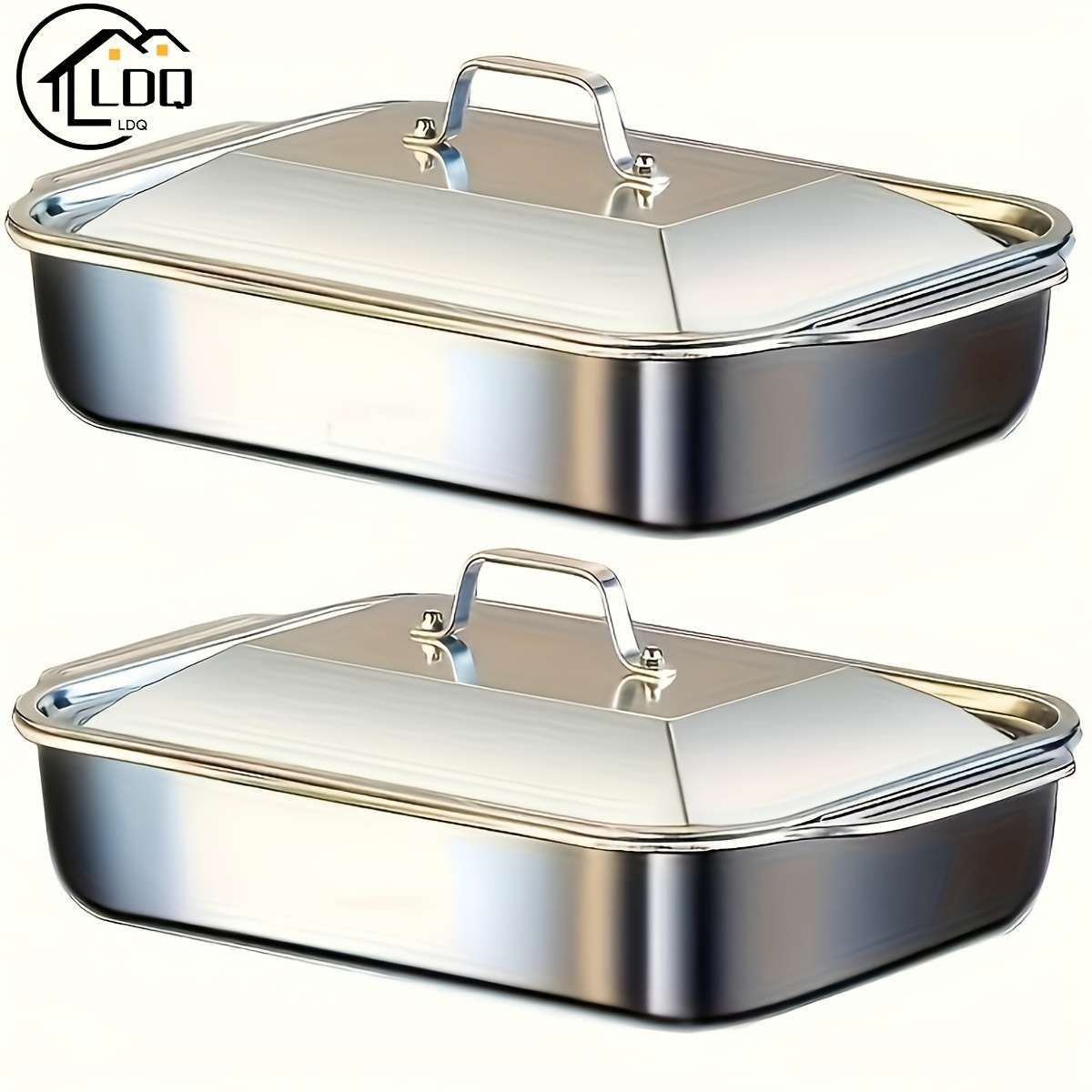 Stainless Steel Baking Tray With Lid