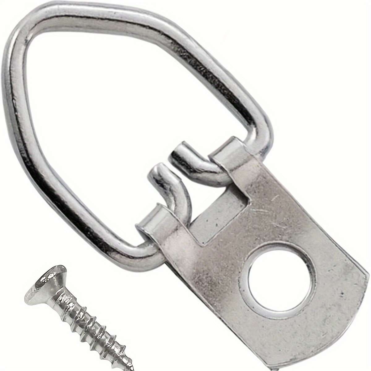 Metal D-Ring Picture Hangers with Screws