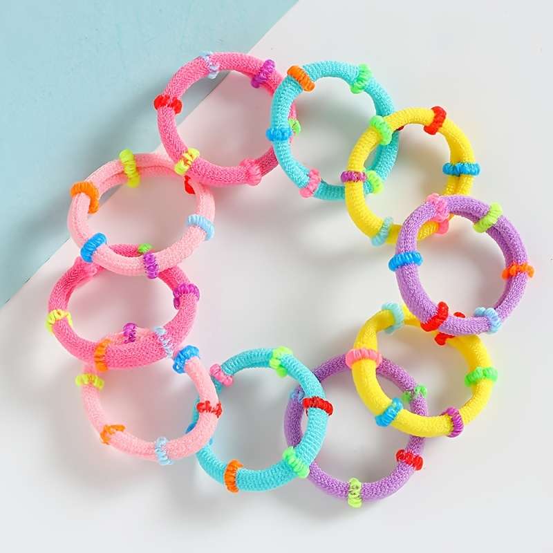 Colorful Elastic Hair Ties Set
