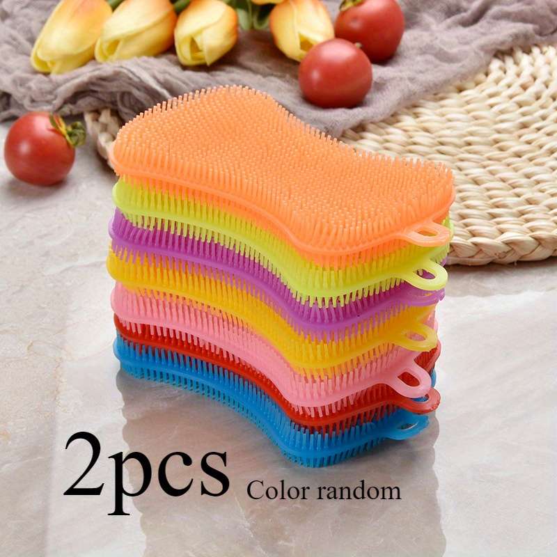 2-Pack Silicone Dishwashing Sponges