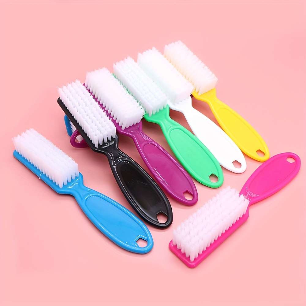 washable colored soft brush nail brush