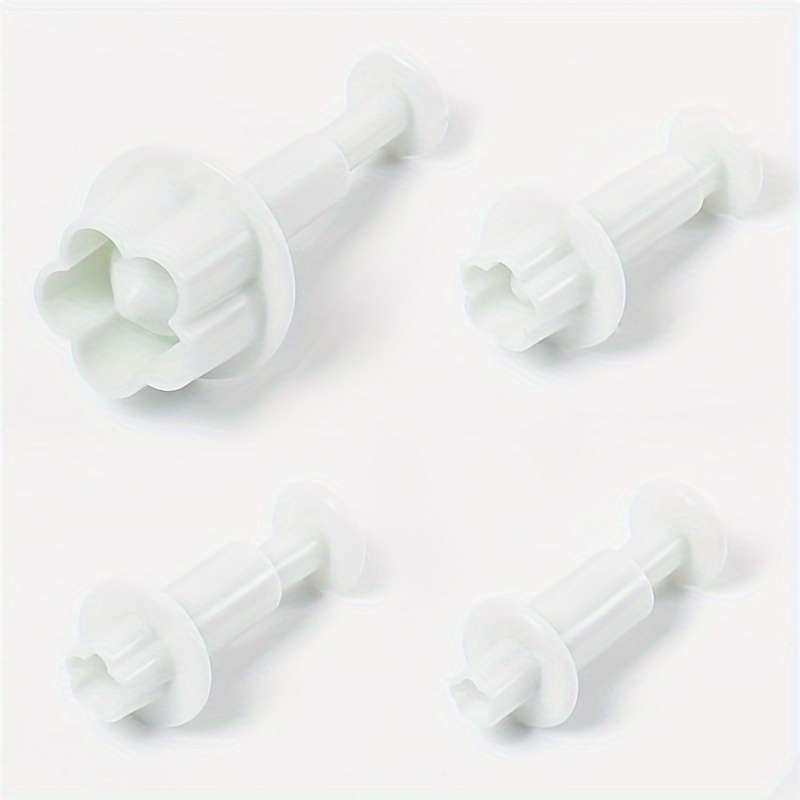 4pcs Flower Petal Spring Press Mold Set