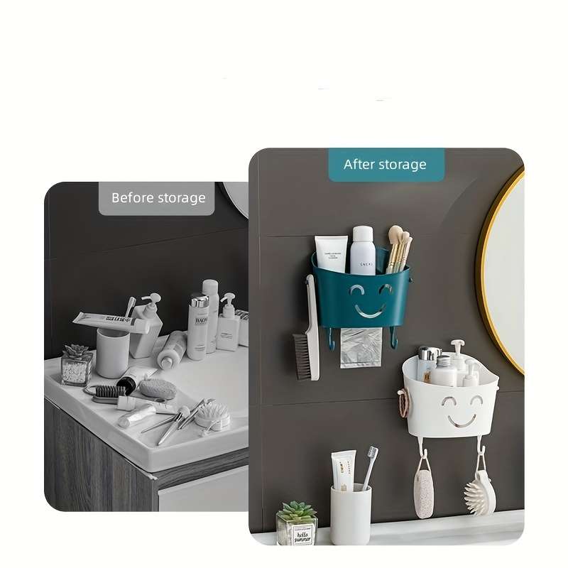 Wall-Mounted Bathroom Shelves