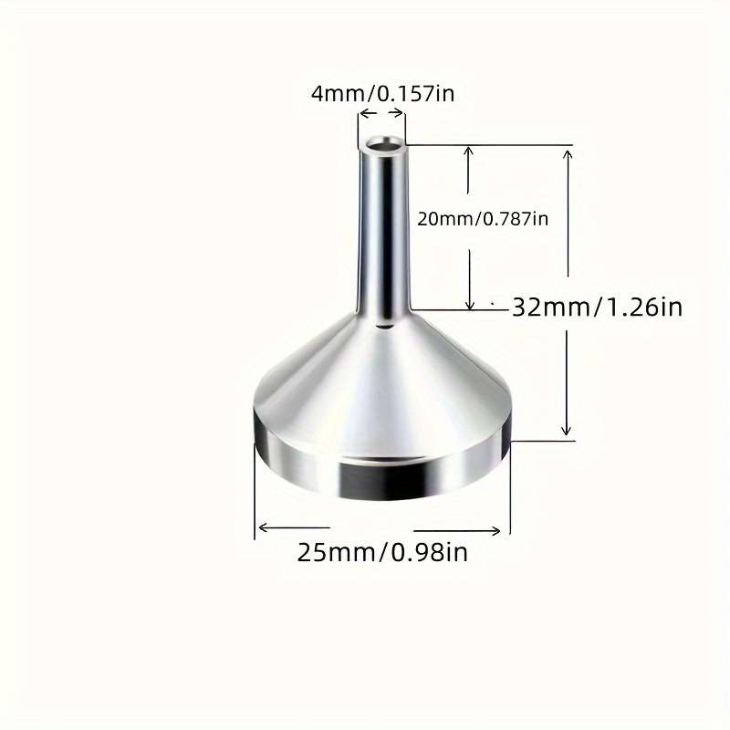 A Set Of Small Golden Funnels Specially Designed For Perfumes And Essential Oils