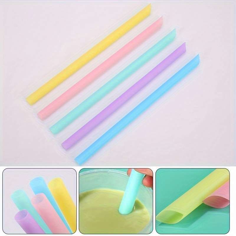 arge Drinking Straws Mixed Colors