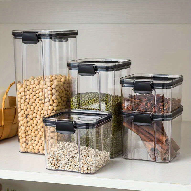 Kitchen Storage Containers PVC Kitchen Pantry Storage Organizer Containers with Lids