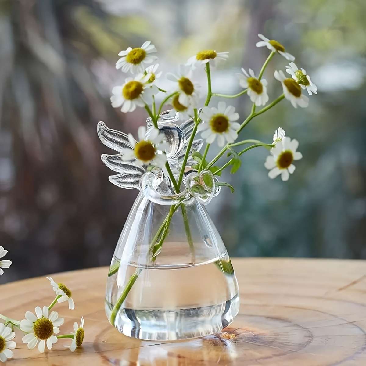 Elegant Glass Angel Vase