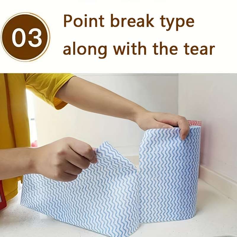 50pcs/roll Thickened Dish Cleaning Wipes