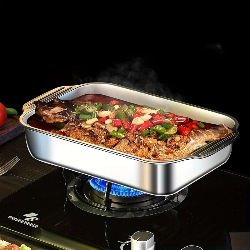 Stainless Steel Baking Tray With Lid