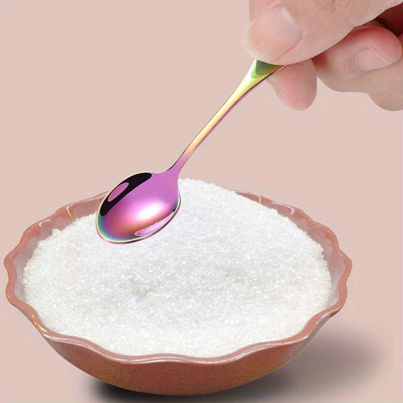 Stainless Steel Mini Spoon Creative Dessert Stirring Coffee Spoon Kitchen Seasoning Spoon