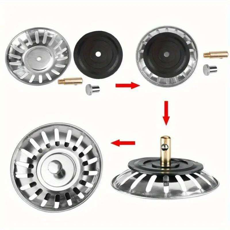 A Filter For Kitchen Sinks Made Of Stainless Steel