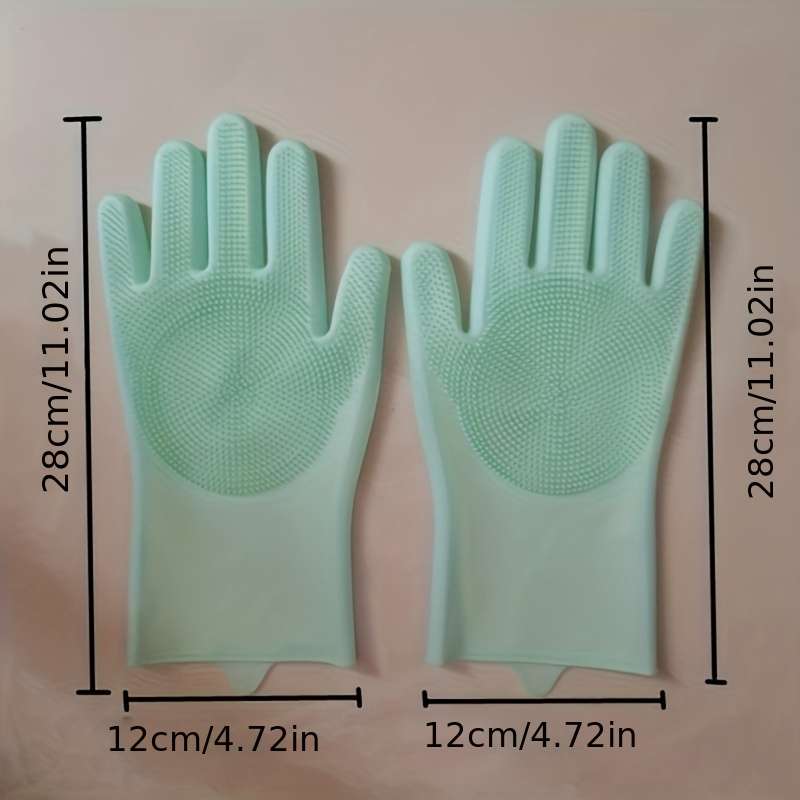 1 Pair Kitchen Dishwashing Gloves