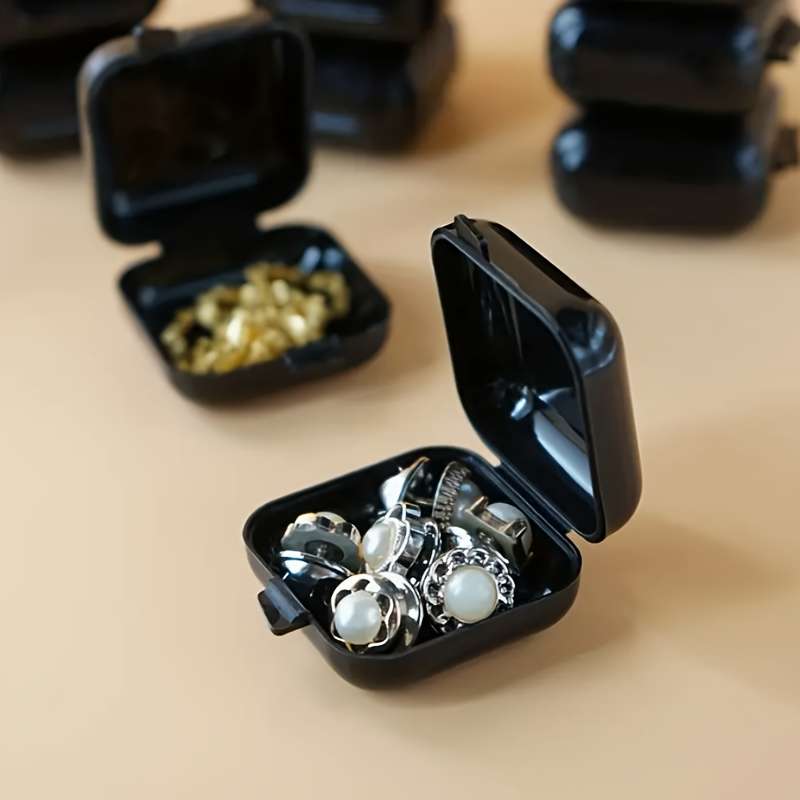 Small Black Storage Box  1Plastic Portable Storage Box