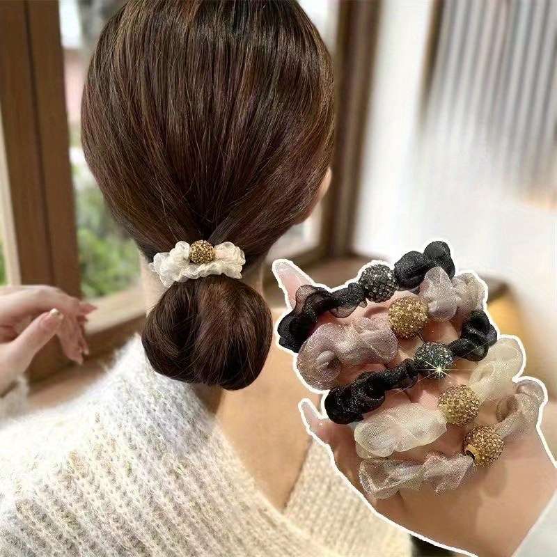 Elegant Rhinestone Mesh Hair
